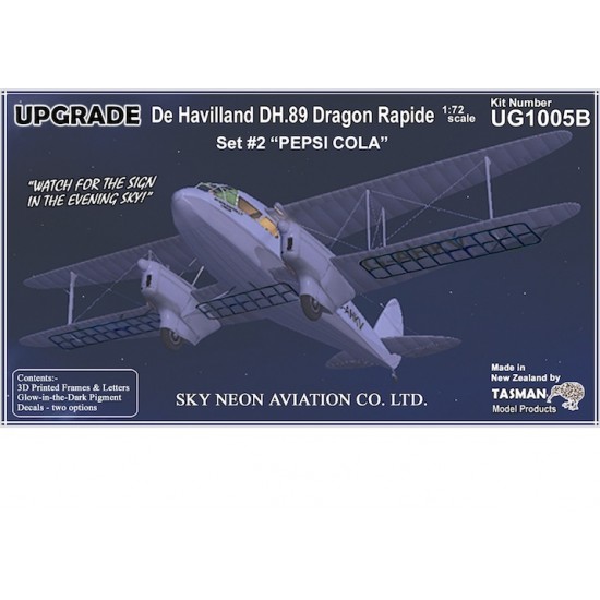 1/72 Dragon Rapide Sky Neon Set #2 Pepsi Cola