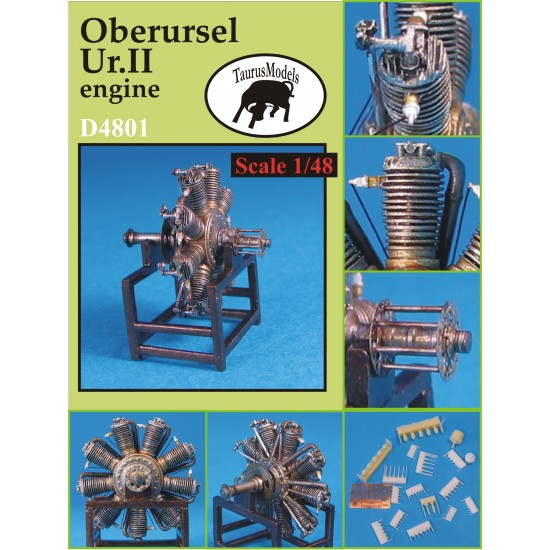 1/48 German Oberursel UR-II Rotary Engine Taurus D4801