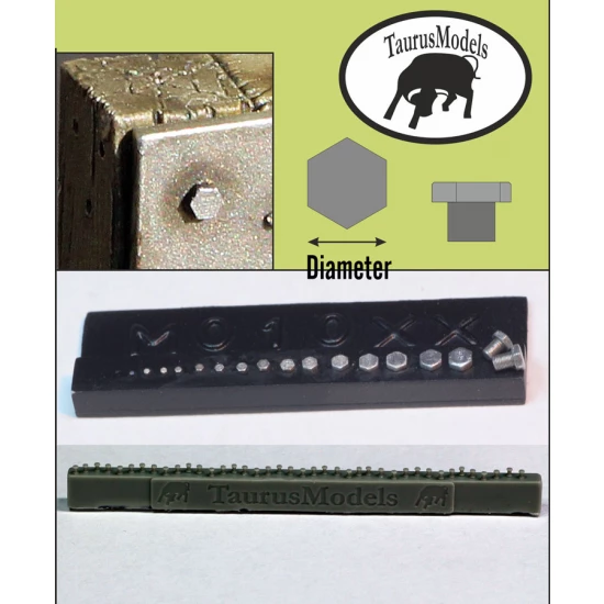 Hexagonal Nuts #Diameter: 1.2mm (27pcs)