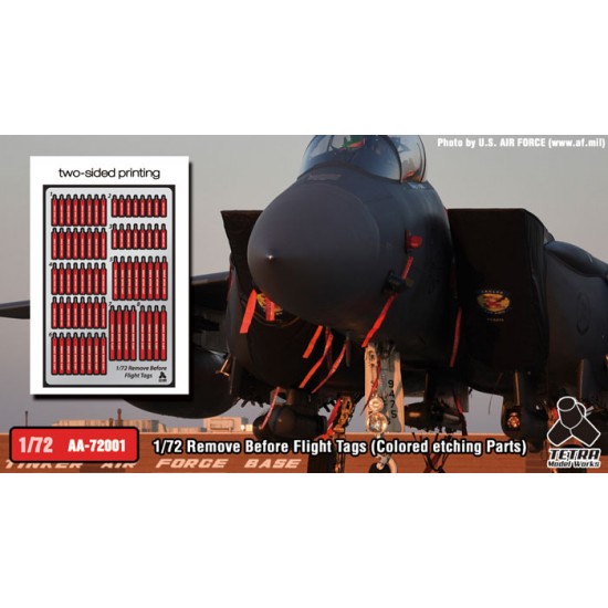 1/72 Remove Before Flight Tags (Colour etching Parts)