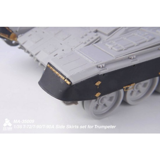 1/35 Russian T-72/T-90/T-90A Side Skirts Set for Trumpeter kit