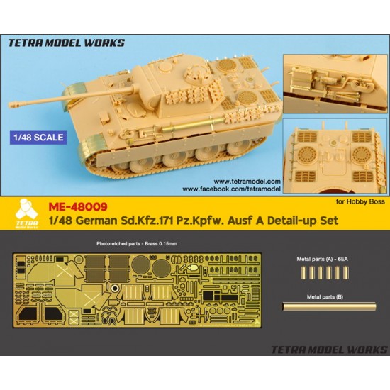 1/48 Sd.Kfz.171 Pz.Kpfw. Ausf A Detail-up Set for HobbyBoss kits
