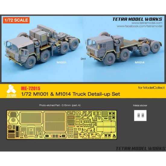 1/72 M1001 & M1014 Truck Detail-up Set for ModelCollect kits