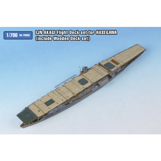1/700 IJN Akagi Flight Deck w/Wooden Deck for Hasegawa kit