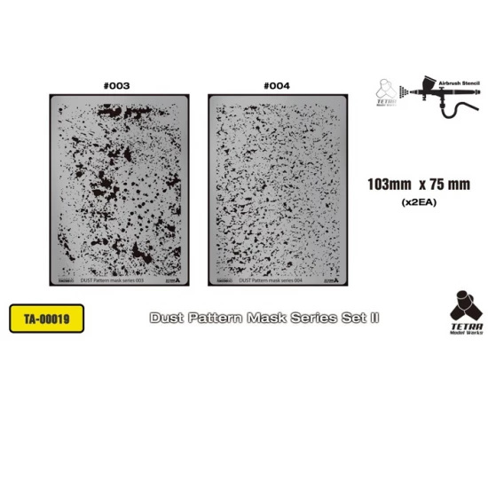 Dust Pattern Mask Series Set II (103mm x 75mm, 2pcs)