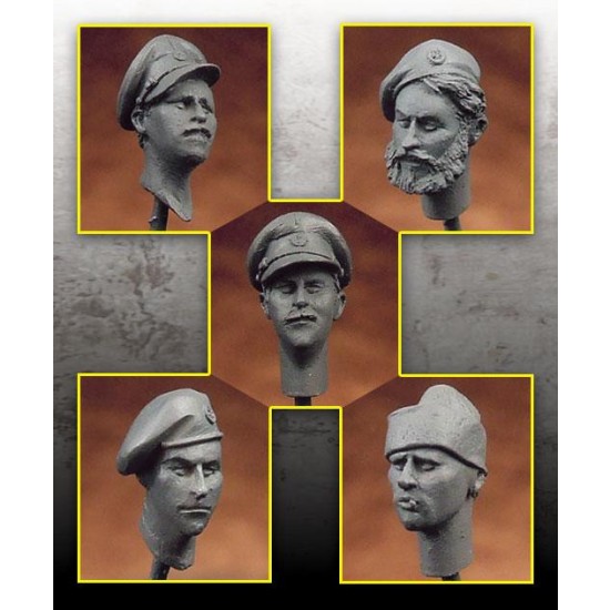 1/35 British Heads Set (5 Heads)