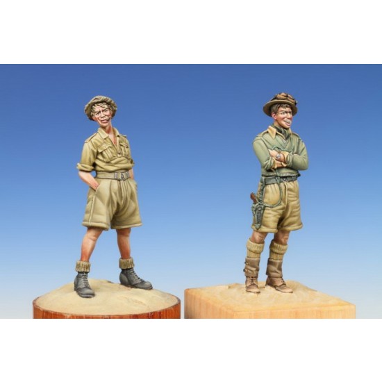 1/35 WWII British Soldier & Tank Crewman, Western Desert 1940 (2 figures)