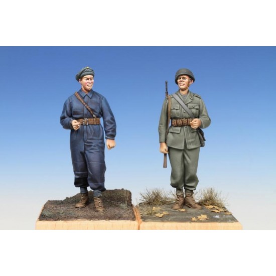 1/35 WWII Swedish Tank Crewman and Infantry Soldier