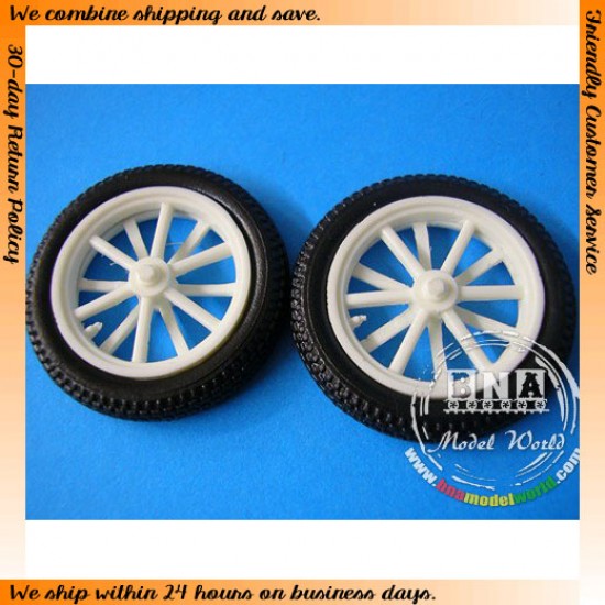 1/25 Wheel set - Wheel and Tyre x 2 (Altered) #1058