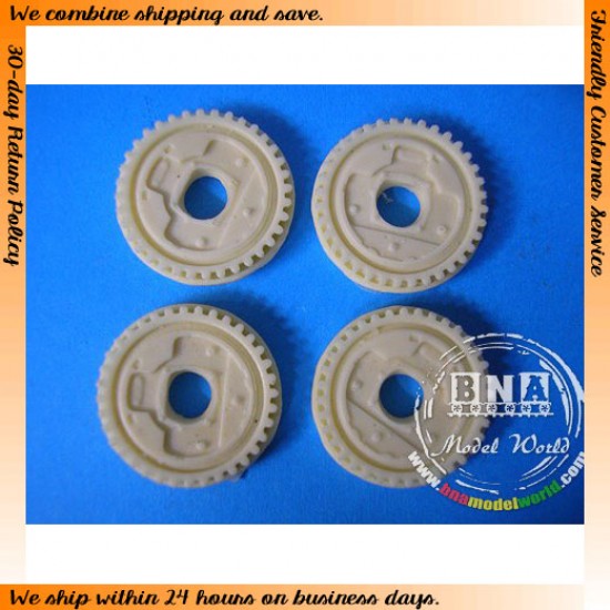 1/25 Wheel Back x 4 - Finned Drums #1121