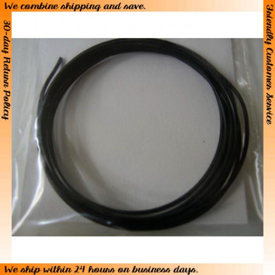Plug Wire - Black (Diameter: 0.8mm, 1 metre)
