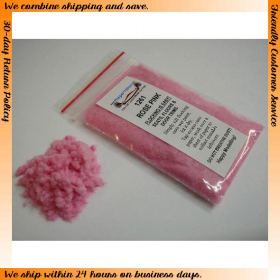 Flocking - Rose Pink (3g) The Parts Box 1261