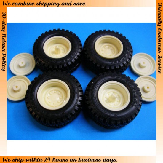 1/25 Tyre, Wheel and Back Pack 4x4 Vol.2
