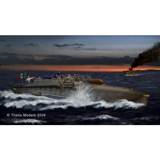 1/144 MAS 15 Torpedo Boat (12 t SVAN series) 1916 with Crew