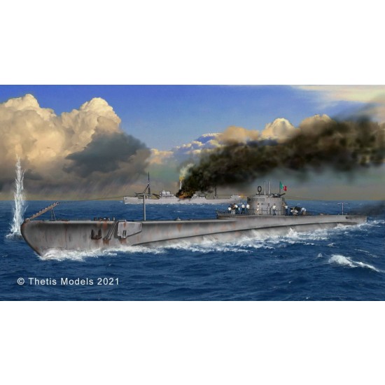 1/350 Submarine CAPPELLINI 1939 Waterline Version