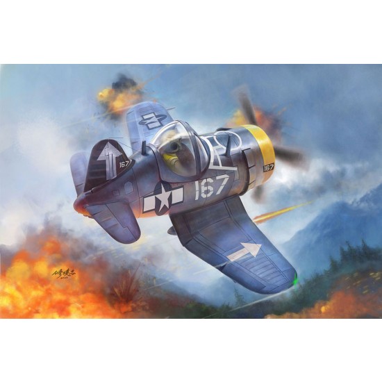 Cute Plane US F4U-4 Fighter 1945