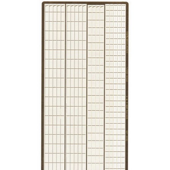 1/200 3D Premium Ship Rails (1 Photo-Etched Sheet)