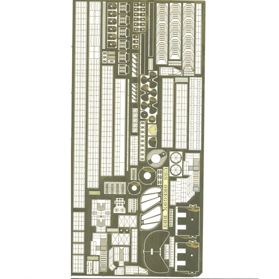 1/225 USS Oregon Detail set for Glencoe kits