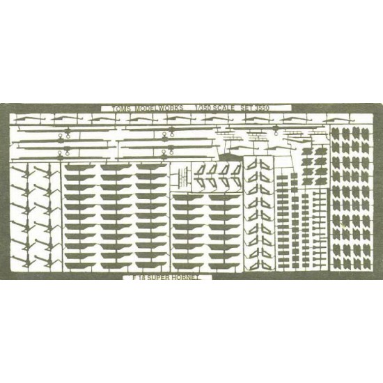 1/350 Detailing set for 12 of Trumpeter F-18 Super Hornet Aircraft