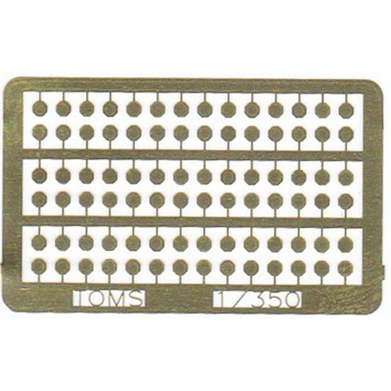 1/350 Pre-War USN Ship Welded Pothole Covers (1 Photo-Etched Sheet)