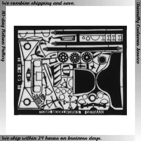 1/28 WWI German Aircraft Cockpit Interior Detail Set
