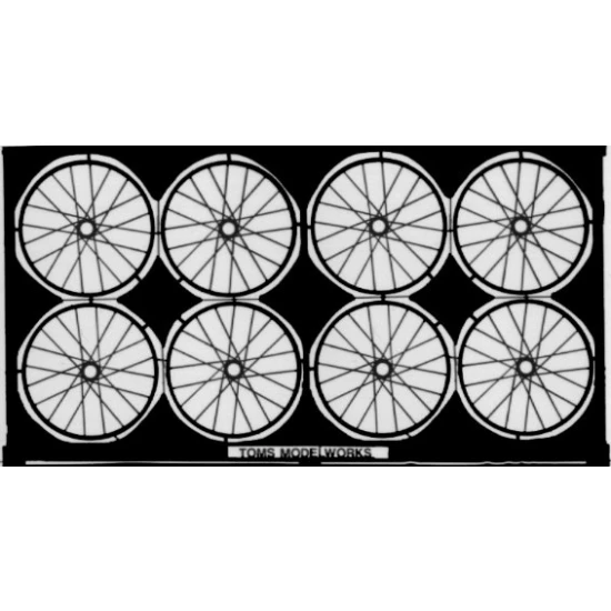 1/28 Spoked Wheels (Outer Diameter = 24.55mm)