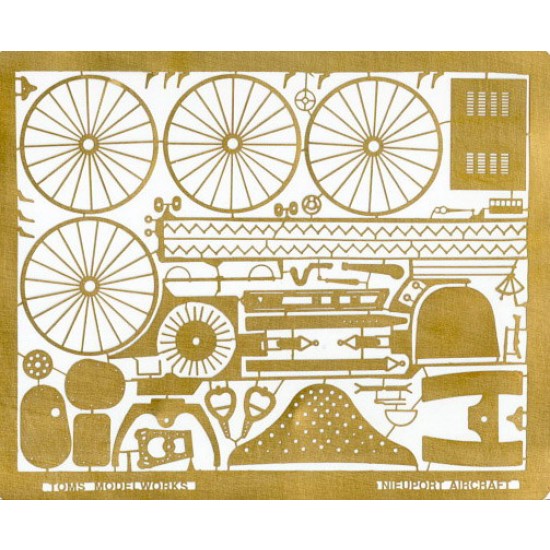 1/32 Nieuport 17 Detail Set (incl Gun, Wheels & Cockpit Details)