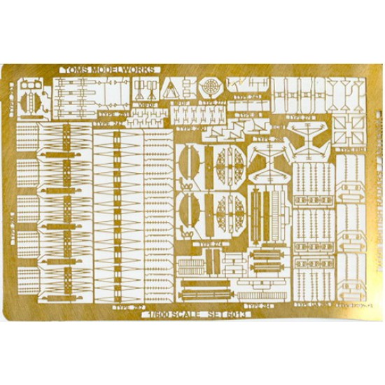 1/600 WWII British Navy Radars and Antennas (1 Photo-Etched sheet)