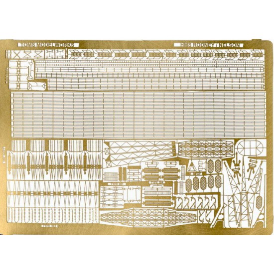 1/600 HMS Rodney/Nelson Detail-up set (1 Photo-Etched sheet)