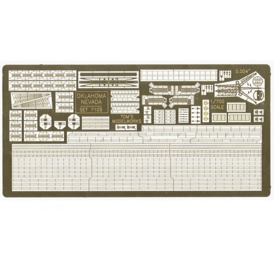1/700 USN Battleship Details set 1 for Oklahoma/Nevada kits