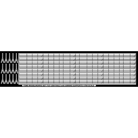 1/700 USN Rails with Awning Supports