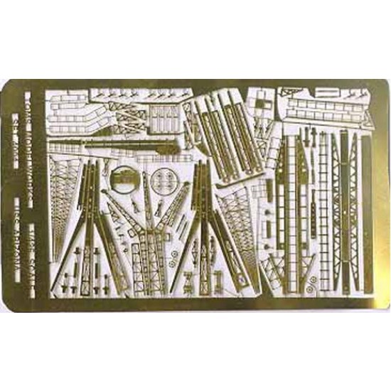 1/700 USS Arizona/Pennsylvania Detail-up set for 1/728 Revell kit (1 PE sheet)