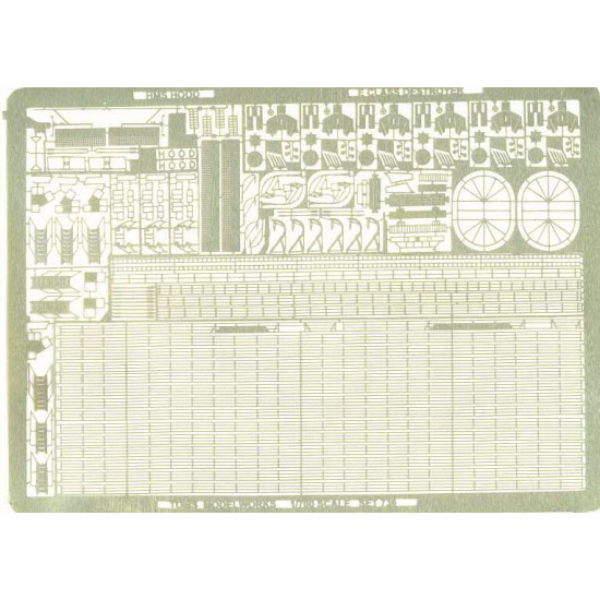 1/700 HMS Hood Detail-up set (1 Photo-Etched sheet)