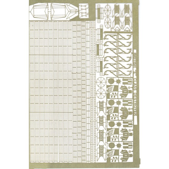 1/700 British Destroyer E Class Detail-up set (1 Photo-Etched sheet)