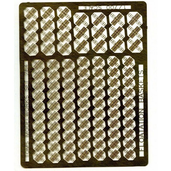 1/700 Post-War Flotation Baskets for Dragon kit (1 Photo-Etched Sheet)