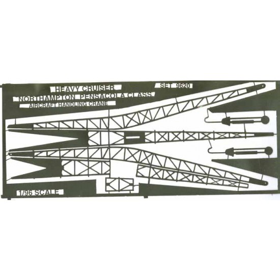 1/96 US Heavy Cruiser Northampton Class Aircraft Handling Crane Set (1 Photo-Etched Sheet)