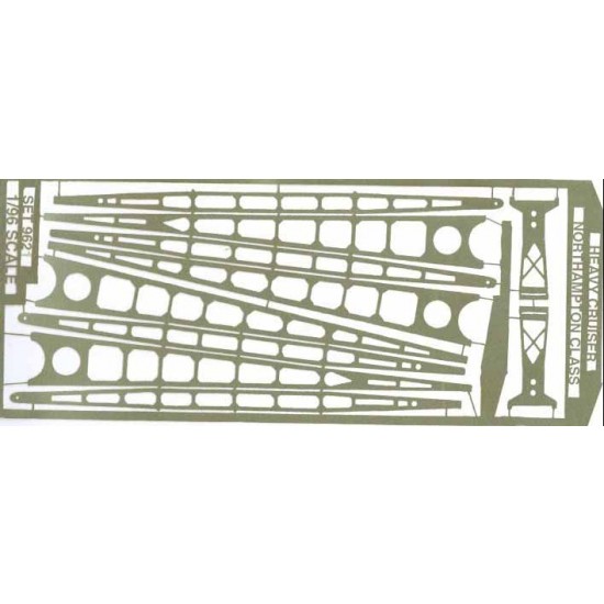 1/96 US Heavy Cruiser Northampton Class Boat Handling Booms (1 Photo-Etched Sheet)