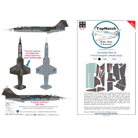 1/32 F104 - G "Starfighter" Camo Masks
