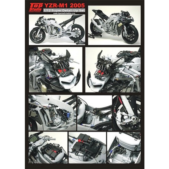 Super Detail Set for 1/12 Yamaha YZR-M1 2005 for Tamiya kit #14104/14105