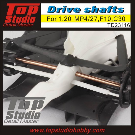 1/20 McLaren MP4/27, Ferrari F10, Sauber C30 Drive Shafts for Fujimi kit (2pcs)