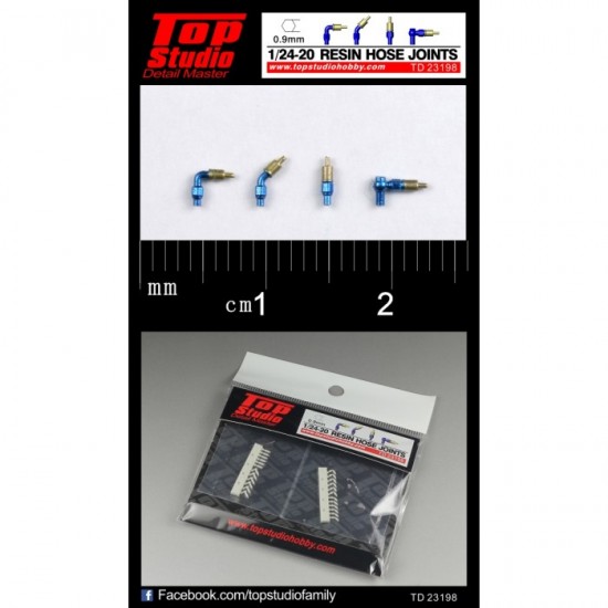 1/24, 1/20 Hose Joints (0.9mm, resin)