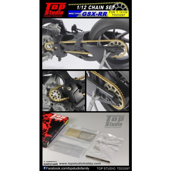 1/12 Team Suzuki Ecstar GSX-RR'20 Chain set for Tamiya kit #14139