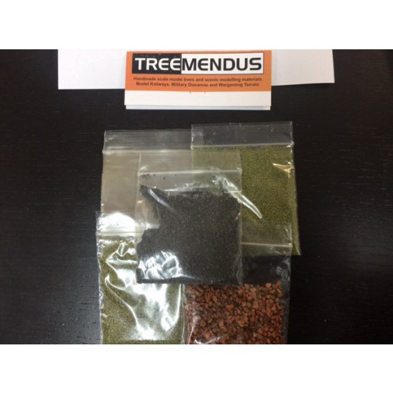 URBAN Mini Scenic kit for Diorama (Brick Rubble, Gravel, Scatters, Earth Powder...)