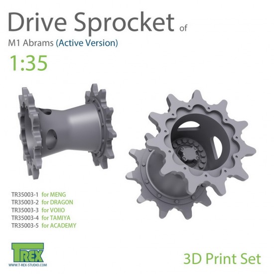 1/35 M1 Abrams Sprocket Set A (Active Version) for Dragon kits
