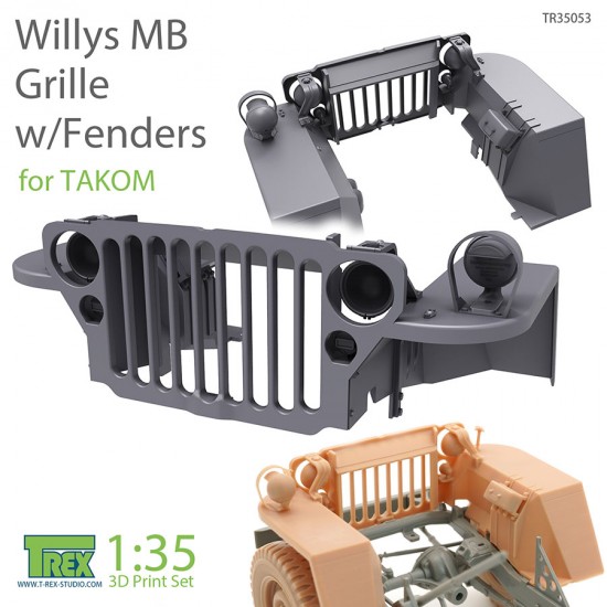 1/35 Willys MB Grille w/Fenders Set for Takom kits