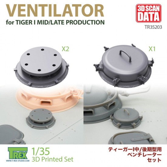 1/35 Ventilator for Tiger I Mid/Late Production