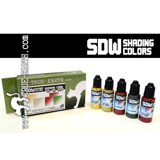 SDW Shading Colours - German AFV Camouflage 1943-1945 (19ml x 5)