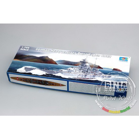 1/700 German Cruiser Prinz Eugen 1942