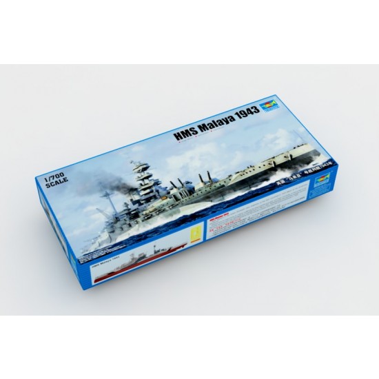 1/700 HMS Malaya 1943 Battleship