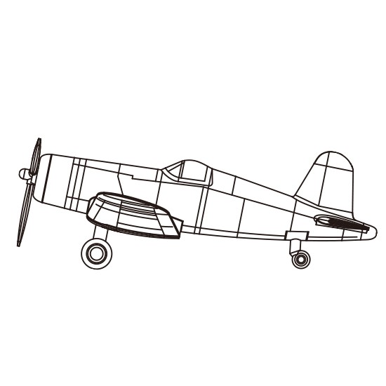 1/350 Vought F4U-4 Corsair (Pre-painted)